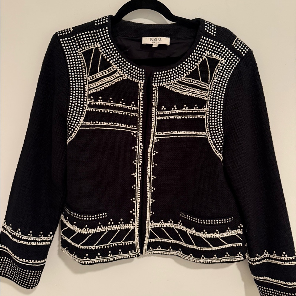 Sea New York Mille Embroidered Jacket NWOT size M - Picture 6 of 10